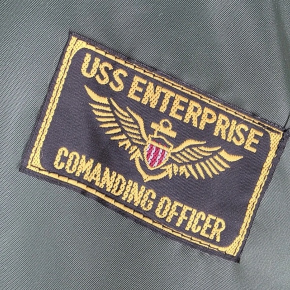 USS Enterprise Insulated Overalls Coveralls Mens 2XL Hooded Insulated Quilted - Picture 8 of 16